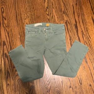 Pilcro Green denim size 25 Petite